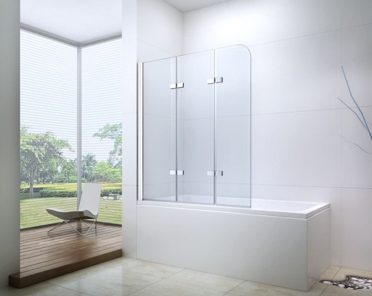 Шторка на ванну Berges City 2.0 100см хром 062014