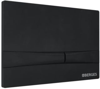 Кнопка смыва Berges Novum soft touch чёрный 040055 Кнопка смыва Berges Novum soft touch чёрный 040055