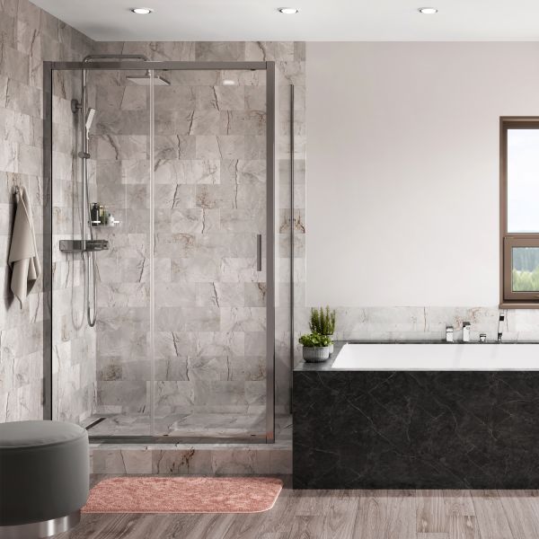 Душевой уголок WasserKRAFT Main 41S10 120x100 см профиль хром стекло прозрачное