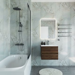 Ванна акриловая Vincea VBT-2A150-LG с ножками 1500*750*470, пристенная, цвет белый