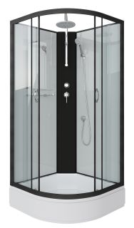 Душевая кабина Niagara NG-6702-14BKT 100x100см чёрный/прозрачное