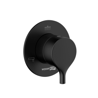 Переключатель на 3 выхода WasserKRAFT Rhein 99DVR3MB чёрный матовый