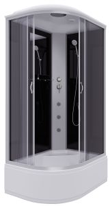 Душевая кабина Niagara NG-2510-14RG с гидромассажем 120x80см серебро/тонированное