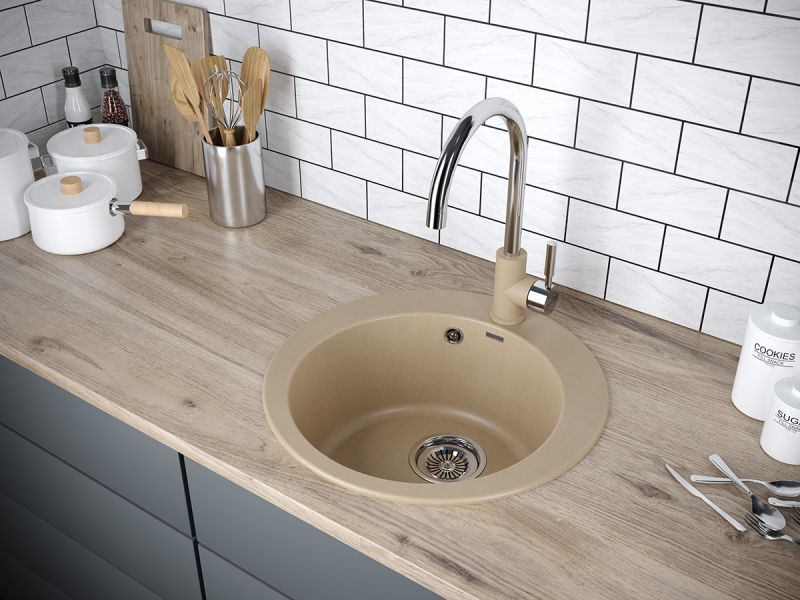 Мойка кухонная Paulmark Gelegen PM404800-QU кварц Мойка кухонная Paulmark Gelegen PM404800-QU кварц