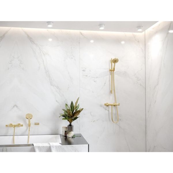 Смеситель для ванны Hansgrohe Ecostat Comfort 13114990 полированное золото