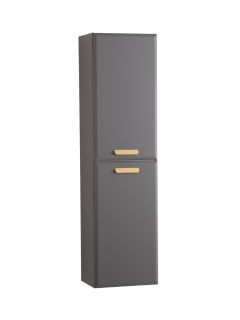 Шкаф подвесной Cezares Эко (Eco) ECO-CER-N-1500-2A-SC-GSO-P 40 см тёмно-серый матовый