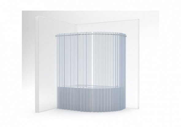 Карниз для ванны Aquanet Allento 170x100 полукруглый