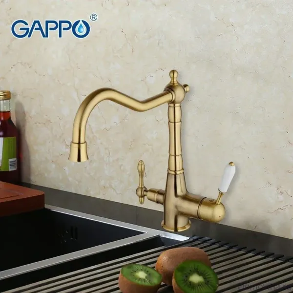 Смесители для кухни Gappo G4391-4 с подключением под фильтр бронза Смесители для кухни Gappo G4391-4 с подключением под фильтр бронза