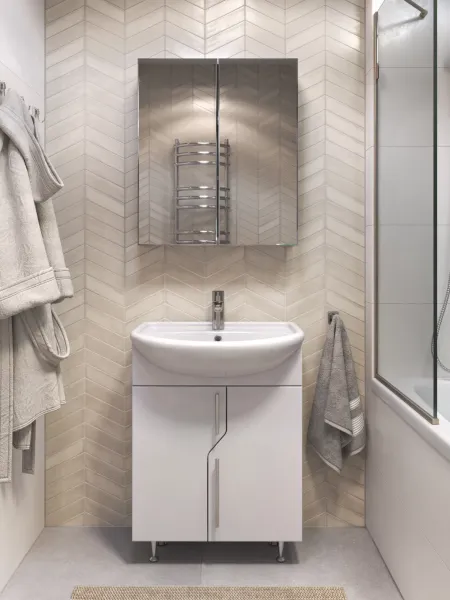 Тумба под раковину напольная Vigo Turin 226 60 см поставляется в разобранном виде белый