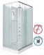 Душевая кабина Niagara NG-43285-14QBKTG с гидромассажем 120x80см серебро/матовое