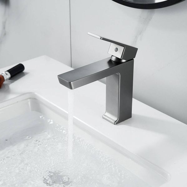 Смеситель для раковины Rose R1801T-1 оружейная сталь