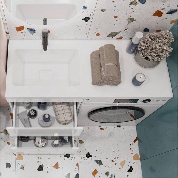 Тумба под раковину над стиральной машиной Vigo Urban 043 60 см белый