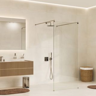 Душевая перегородка WasserKRAFT Vechte 60W39BN 90 см профиль никель стекло прозрачное