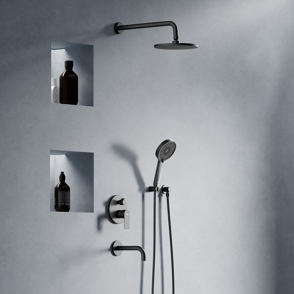 Встраиваемая душевая система Damixa Apollo 947510300 черный