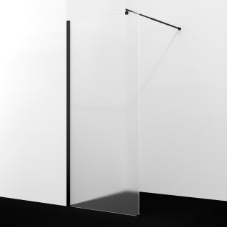 Душевая перегородка WasserKRAFT Rur 30W46MB-MG 110 см профиль чёрный стекло матовое