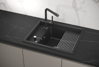 Мойка кухонная Granula Kitchen Space 6004, ЧЁРНЫЙ Мойка кухонная Granula Kitchen Space 6004, ЧЁРНЫЙ