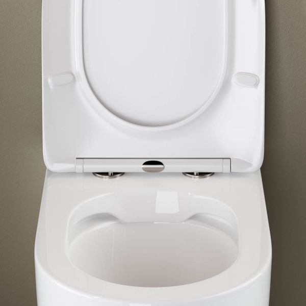 Приставной унитаз Ceramica Nova Mia CN1810 безободковый белый
