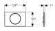 Кнопка смыва Geberit Sigma 10 115.758.KH.5 смыв/стоп глянцевый хром/матовый хром