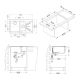 Кухонная мойка Alveus 1102957 Karat 20 (Цвет под заказ) 86x50
