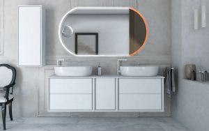 Шкафчик под раковину Cezares 35x48 Bianco Opaco Bellagio 54862