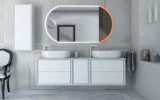 Шкафчик под раковину Cezares 35x48 Bianco Opaco Bellagio 54862