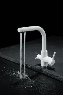 Смеситель для кухни Paulmark Essen Es213011-431TW белый матовый Смеситель для кухни Paulmark Essen Es213011-431TW белый матовый