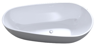 Акриловая ванна Art&Max 167x84см белый AM-506-1670-845