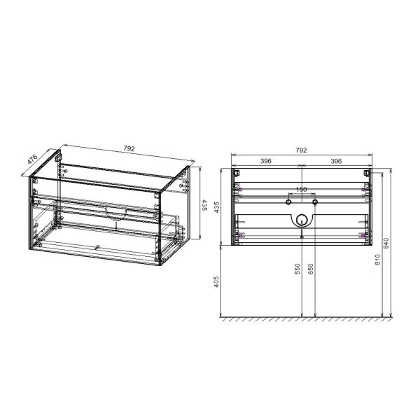 База под раковину Vincea Chiara 800 C.Oak База под раковину Vincea Chiara 800 C.Oak