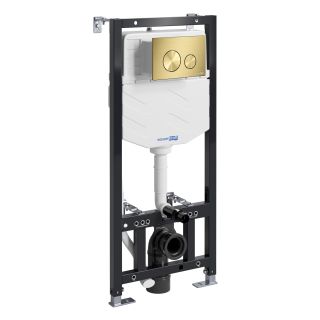 Система инсталляции для унитазов WasserKRAFT Aller 10TLT.010.ME.MG02 с кнопкой смыва