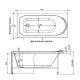 Каркас сварной для акриловой ванны Aquanet Nord 150x70