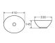 Раковина накладная D&K Matrix DT1390708 41см белый матовый Раковина накладная D&K Matrix DT1390708 41см белый матовый