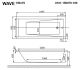 Акриловая ванна Whitecross Wave 0101.150070.100 150x70см белый глянец