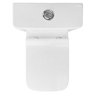 Унитаз-компакт Azario Quadro AZ-2175 UQ1 безободковый торнадо белый