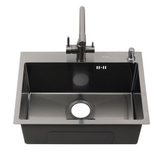 Мойка MLN-D6045HB +3 Melana ProfLine 3,0/220 графит