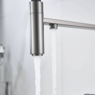 Смеситель для кухни с гибким изливом и подключением фильтра Maretti Calabria CA31RGF11, оружейная сталь Смеситель для кухни с гибким изливом и подключением фильтра Maretti Calabria CA31RGF11, оружейная сталь