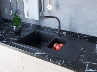 Мойка кухонная Paulmark Flugen PM237850-BL чёрный