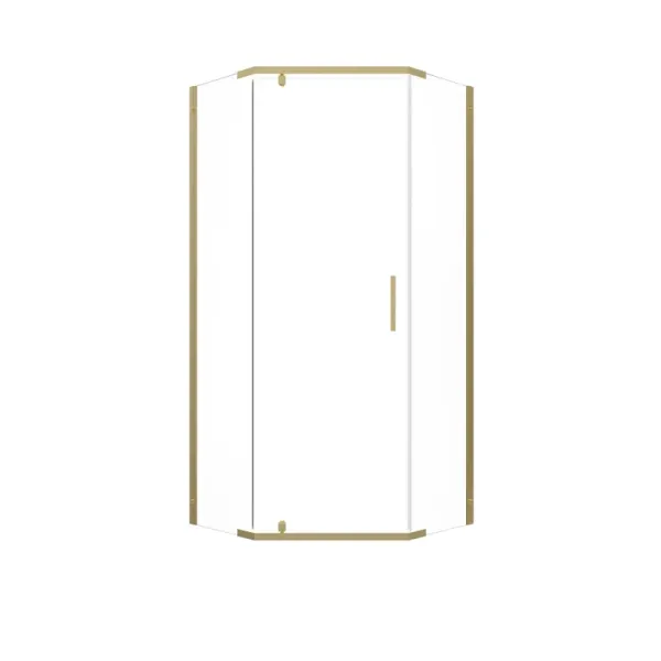 Душевой уголок Triton Дека -Голд  Щ0000073927 90x90 см профиль золото стекло прозрачное
