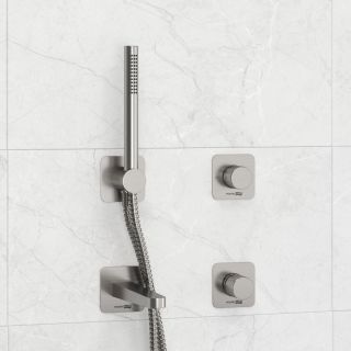 Встраиваемый комплект для ванны с лейкой и изливом WasserKRAFT Tauber A6451.296.298.275.100.276 никель