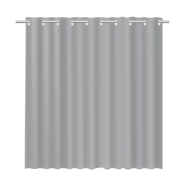Шторка для ванной серая Fixsen Linum (FX-1535K)