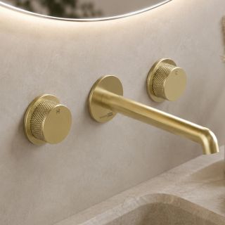 Смеситель для раковины WasserKRAFT Muritz 9845BG золото матовое