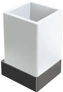 Стакан Boheme Qubic 10724-SGM графит