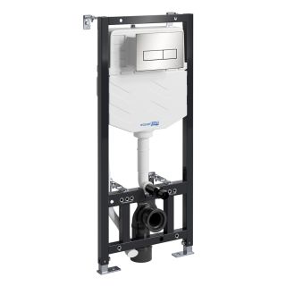 Система инсталляции для унитазов WasserKRAFT Aller 10TLT.010.ME.BN03 с кнопкой смыва