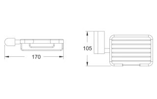 Мыльница Rose RG1704 хром Мыльница Rose RG1704 хром