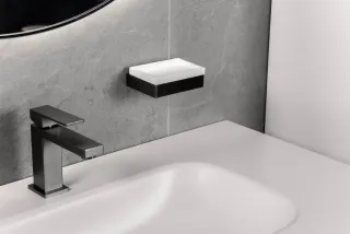 Мыльница Boheme Qubic 10723-GM графит матовый