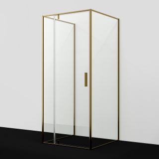 Душевой уголок WasserKRAFT Aisch 55P43 90x90 см профиль золото матовое стекло прозрачное