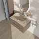 Столешница для накладных раковин Kerama Marazzi Про Травертин KM6012G0751RP80Tc2 80 см бежевый матовый