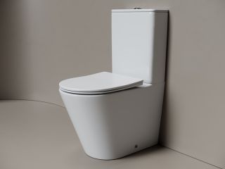 Напольная пристенная чаша унитаза Ceramicanova Ореол (Highlight) CN1802T-B торнадо белый