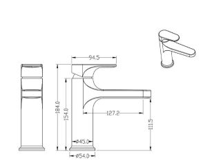 Смеситель для раковины Boheme Spectre 451-MG золото матовое Смеситель для раковины Boheme Spectre 451-MG золото матовое
