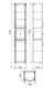 Пенал напольный IDDIS Oxford OXF36L0i97 36см светло-серый