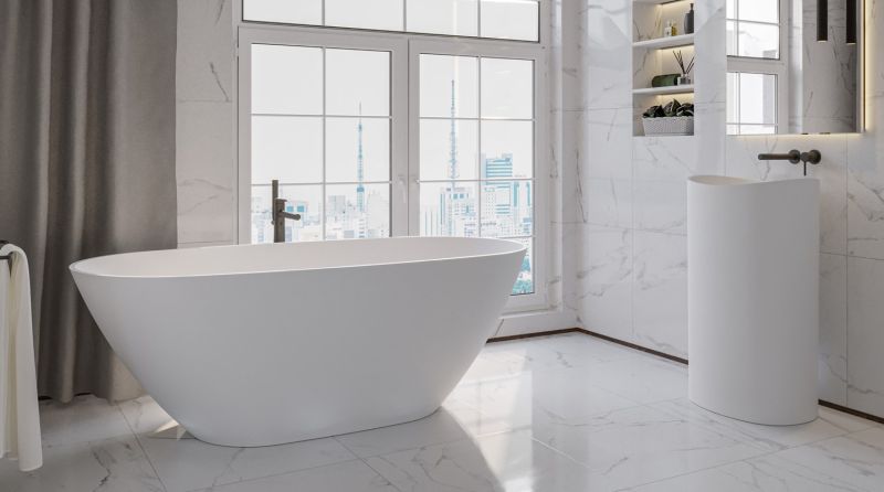 Ванна из искусственного камня Whitecross Onyx D 0207.160075.200 160x75см белый матовый